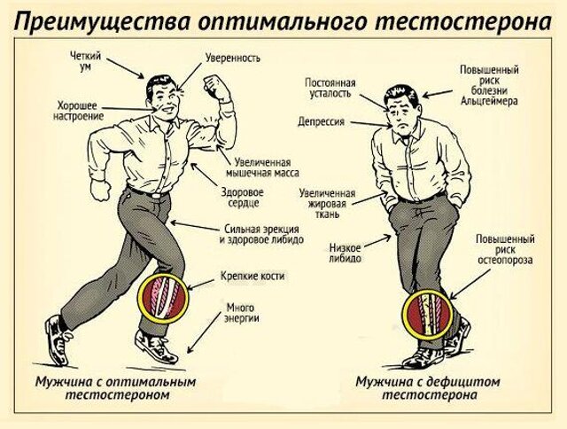 Снижение уровня тестостерона