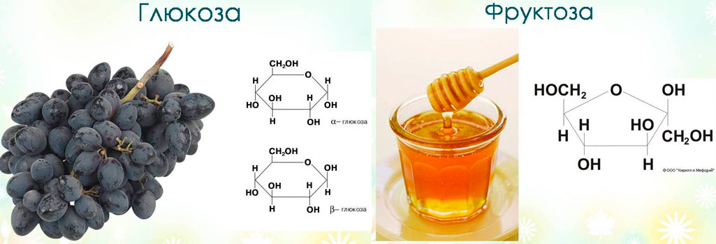 Глюкоза и фруктоза